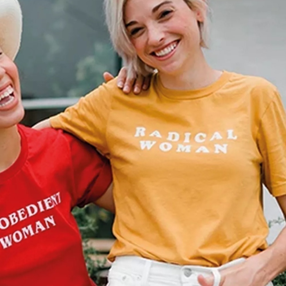 Radical Woman Girl Gang Tee‎ Mustard